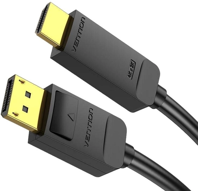 Kabel Vention DisplayPort - HDMI 3 m Black (6922794749238) - obraz 2