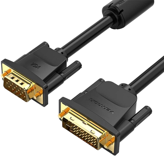 Kabel Vention DV - VGA 5 m Black (6922794732995) - obraz 1
