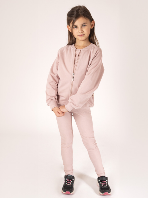 Młodzieżowa bluza dresowa dla dziewczynki Nicol 203275 140 cm Beżowa (5905601026778) - obraz 3