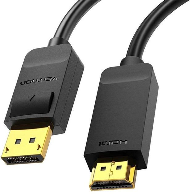 Kabel Vention DisplayPort - HDMI 2 m Black (6922794749221) - obraz 1