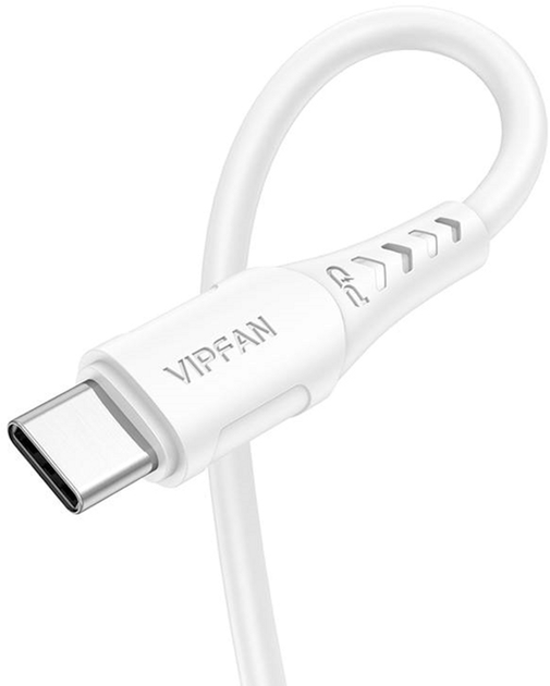 Kabel Vipfan P04 USB Type-C - Lightning 2 m White (6971952432987) - obraz 1