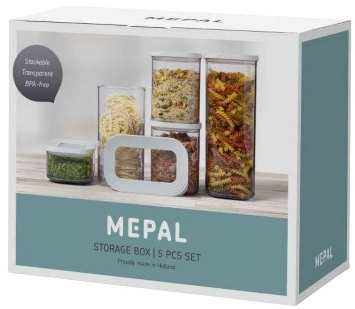 Набір контейнерів для їжі Mepal Modula 5 шт (8711269869551) - зображення 1