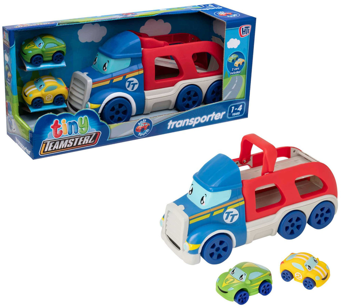 Zestaw do zabawy Tiny Teamsterz Transporter-ciężarówka z samochodami (5050841748413) - obraz 3