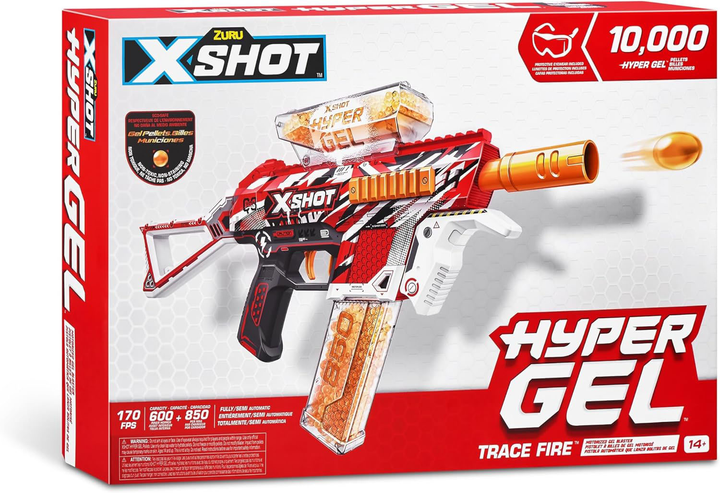 Бластер Zuru X-Shot Hyper Gel Sub Machine Gun Medium (4894680028081) - зображення 1