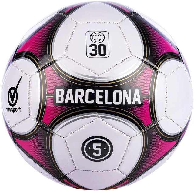 Футбольний м'яч Vini Sport Barcelona Розмір 5 (5701719041548) - зображення 1