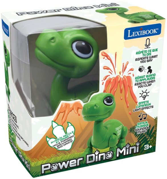 Robot Lexibook Power Dino Mini Dinozaur 12 cm (3380743099842) - obraz 1