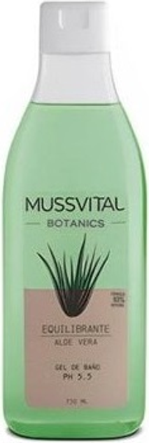 Żel pod prysznic Mussvital Botanics Bath Gel Aloe Vera 750 ml (8430442009910) - obraz 1