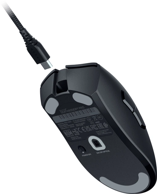 Миша Razer DeathAdder V3 PRO Wireless & Mouse Dock Black (RZ01-04630300-R3WL) - зображення 3
