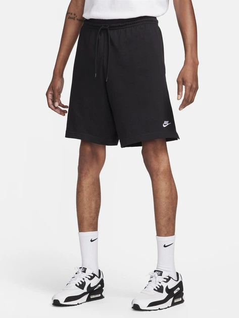 Spodenki męskie bawełniane Nike M Nk Club Knit Short FQ4359-010 XL Czarne (196974925422) - obraz 3