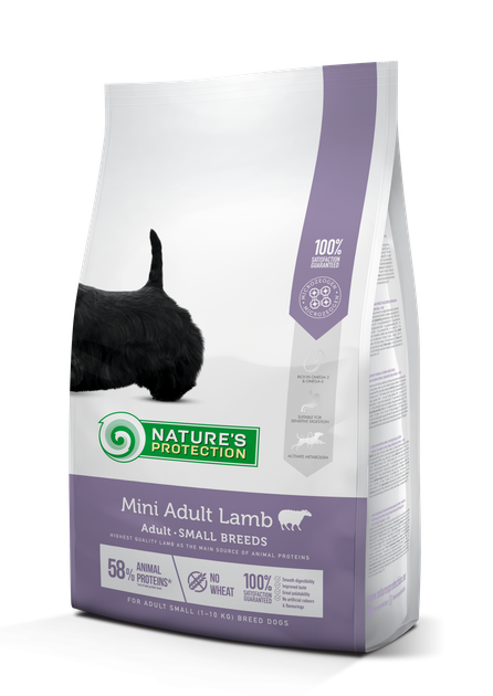 Сухий корм Nature's Protection Mini Adult Lamb Small Breeds 2 кг (NPS45734) - Фото 1 Сухий корм Nature's Protection Mini Adult Lamb Small Breeds 2 кг (NPS45734) - зображення 1