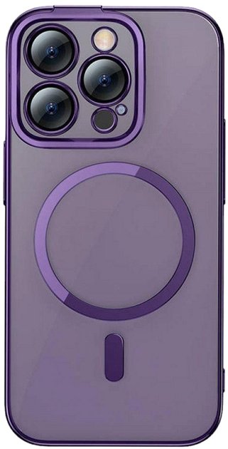 Панель + скло Baseus Glitter Magnetic with Cleaning Kit для Apple iPhone 14 Pro Purple (ARMC010805) - зображення 1