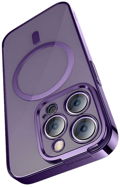 Панель + скло Baseus Glitter Magnetic with Cleaning Kit для Apple iPhone 14 Pro Purple (ARMC010805) - зображення 2