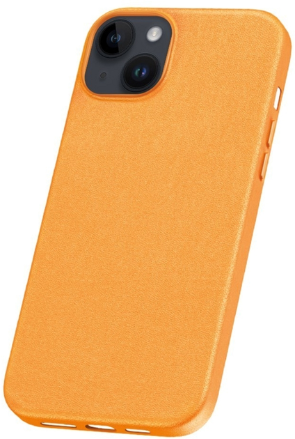 Etui Baseus Fauxther Series do Apple iPhone 15 Orange (P60157304713-00) - obraz 2