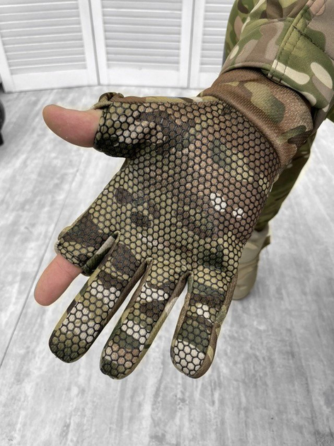 Зимние тактические перчатки elit мультикам 0 XL - изображение 2