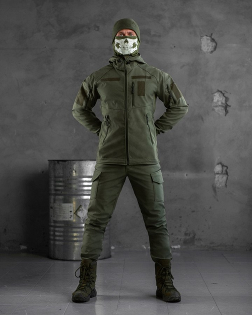 Тактичний костюм софтшель mystical oliva 0 L - зображення 1