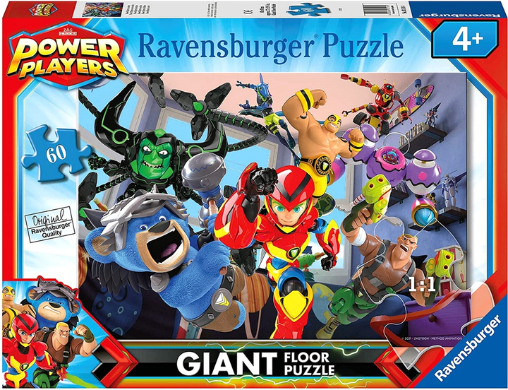 Puzzle podłogowe Ravensburger Power Players Giant 60 elementów (4005556031184) - obraz 1