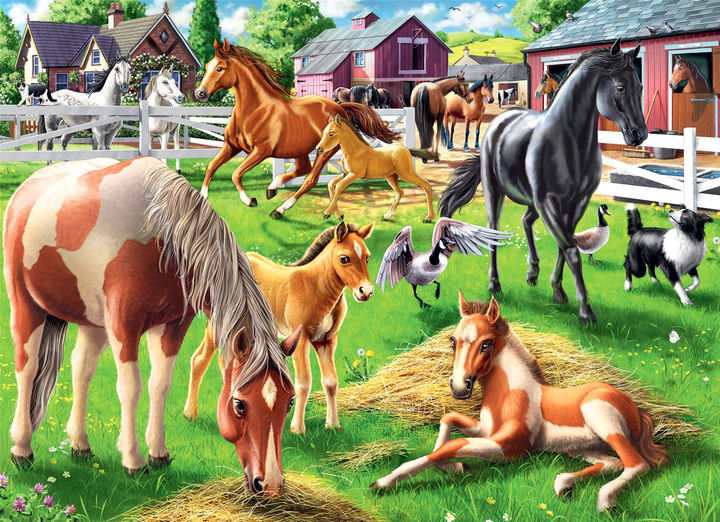 Puzzle Ravensburger Szczęśliwe konie 60 elementów (4005556051755) - obraz 2