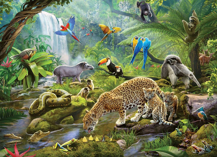 Пазл Ravensburger Тварини тропічного лісу 60 елементів (4005556051663) - зображення 2