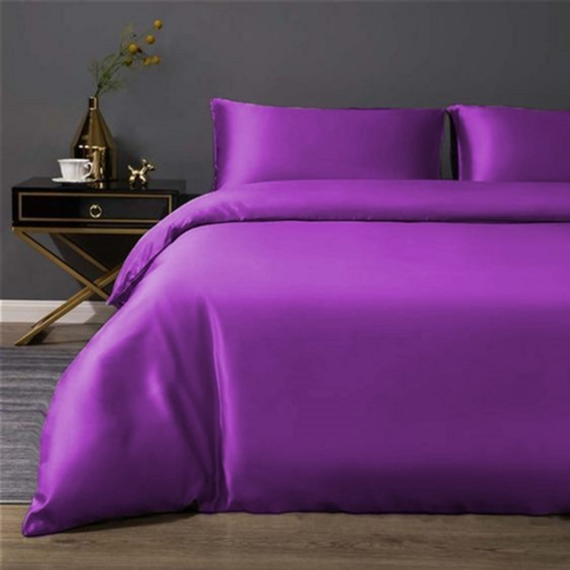 Акція на Комплект постільної білизни MirSon сімейний 2 x 160x220 см Royal Soft 0846 Lilac сатин від Rozetka