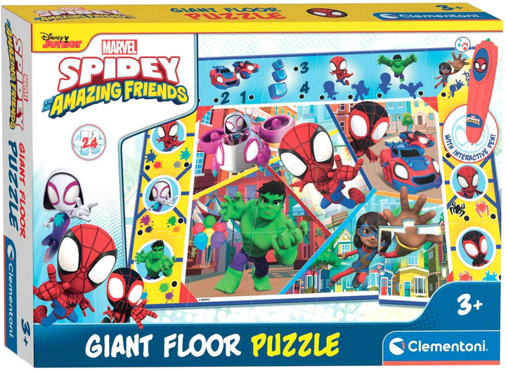 Пазл підлоговий Clementoni Gigant Spiderman 24 елементи (8005125167357) - зображення 1