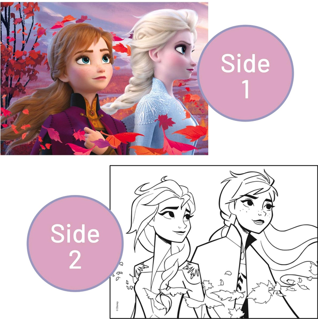 Puzzle dwustronne eko Lisciani Frozen 60 elementów (8008324091881) - obraz 3