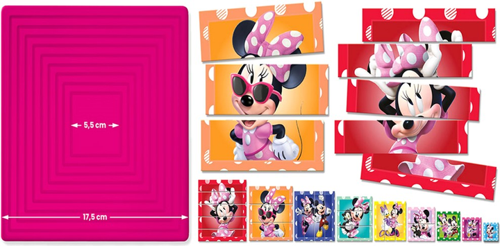 Zestaw puzzle Lisciani Minnie Mouse 8 sztuk (8008324097791) - obraz 4