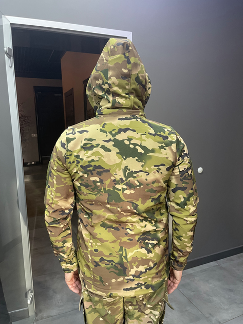 Куртка тактична Squad, Softshell, Мультикам, розмір 3XL, тепла флісова куртка для військових софтшел 3XL - зображення 2