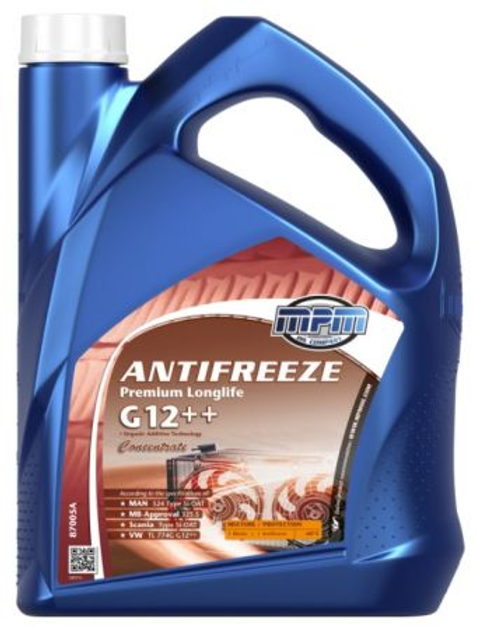 Антифриз MPMOIL / концентр. / красный / 5л. /( VW TL 774G (G12++), MB ...