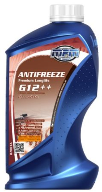 Антифриз MPMOIL / концентр. / красный / 1л. /( VW TL 774G (G12++), MB ...