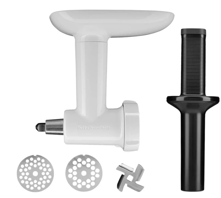 Набір із 3 насадок KitchenAid 5KSM2FPPC (5KSMFGA, 5KSMFVSP, 5KSMVSA) м'ясорубка, перетирання, овочерізка (5413184602932) - Фото 3 Набір із 3 насадок KitchenAid 5KSM2FPPC (5KSMFGA, 5KSMFVSP, 5KSMVSA) м'ясорубка, перетирання, овочерізка (5413184602932) - зображення 3