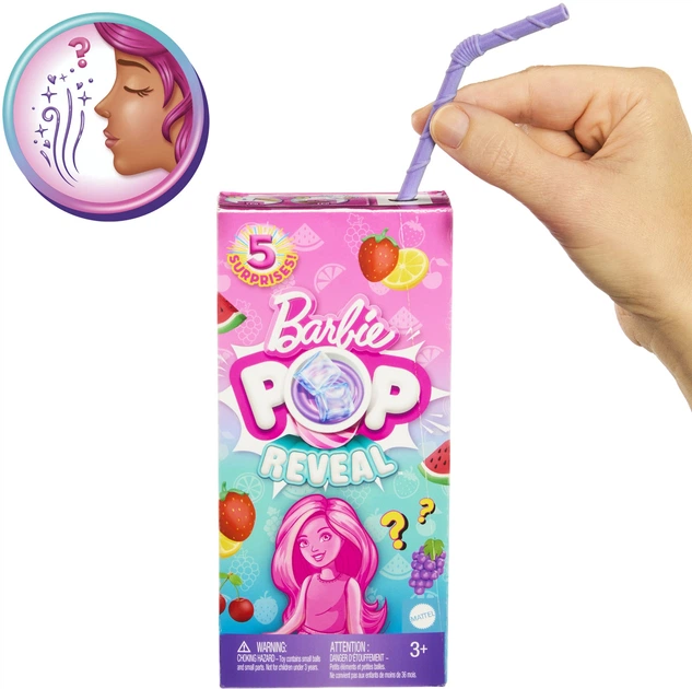 Лялька Barbie Челсі та друзі Pop Reveal серії Соковиті фрукти (HRK58) - зображення 2