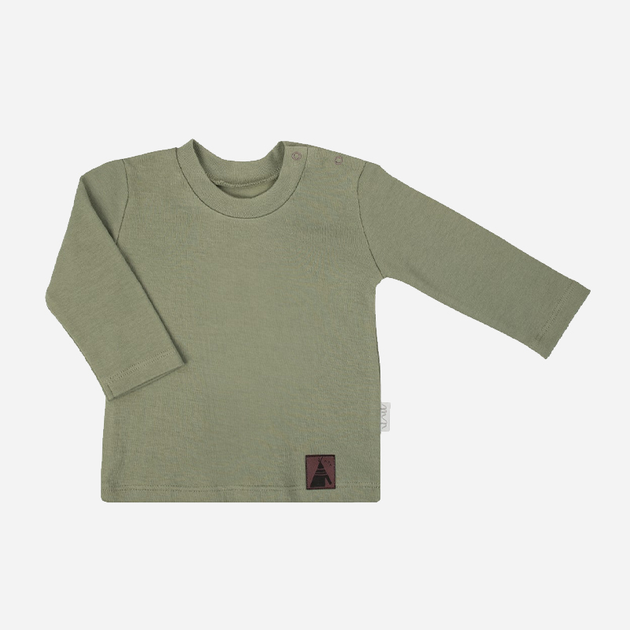 Дитяча футболка з довгими рукавами для хлопчика Nicol 206140 86 см Зелена (5905601018520) - зображення 1