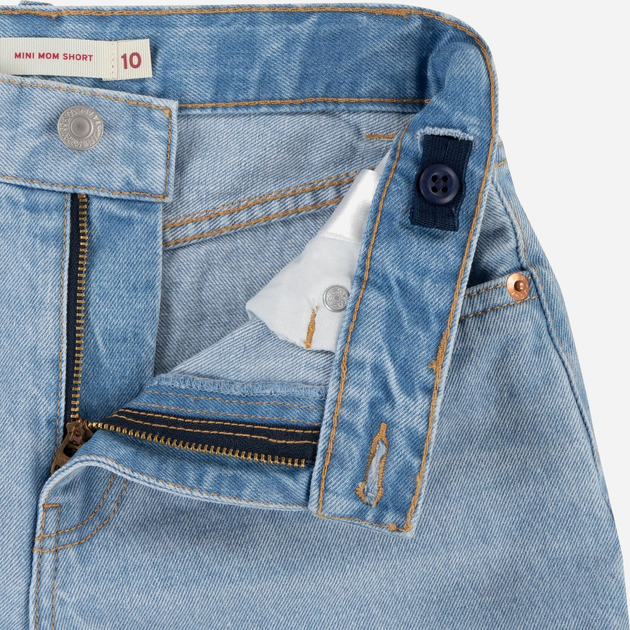 Krótkie spodenki młodzieżowe dziewczęce Levis 4EK075-L7Y 146-152 cm (12A) Błękitne (3666643079673) - obraz 4