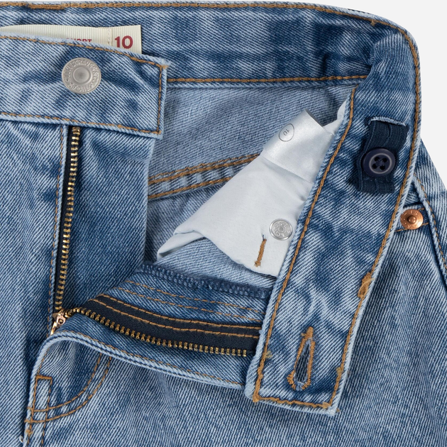 Krótkie spodenki młodzieżowe dziewczęce Levis 4EK075-MBR 158 cm (14A) Niebieskie (3666643079567) - obraz 4