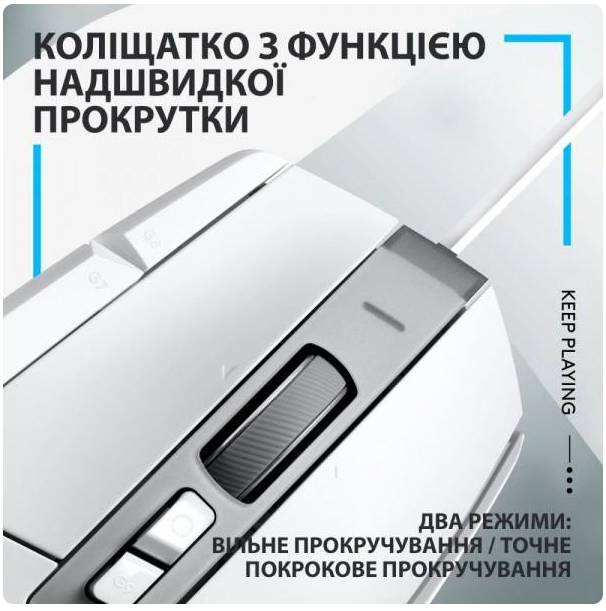Миша бездротова Logitech G502 X Lightspeed White (910-006189) Білий 33345 - изображение 7