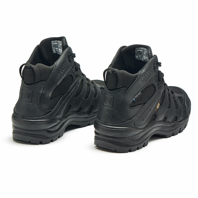 Берцы летние тактические ботинки PAV 507 черные кожаные сетка Fee Air 44 - изображение 2