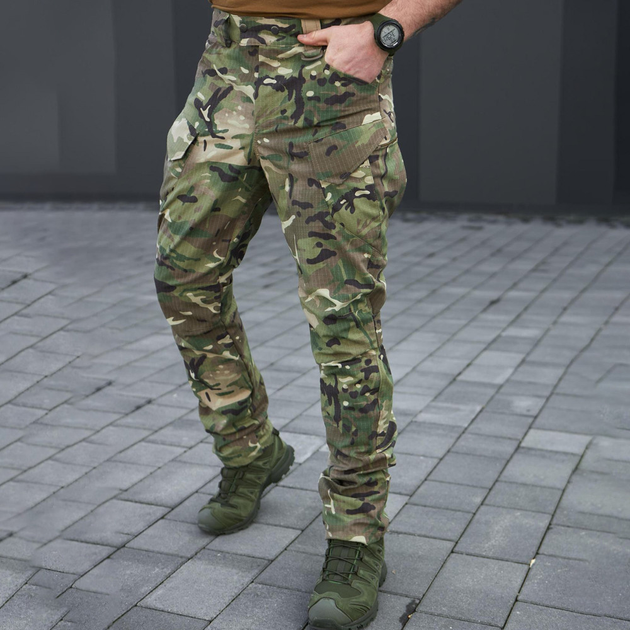 Мужские штаны "Stalker" рип-стоп с влагозащитной пропиткой мультикам размер M - изображение 2