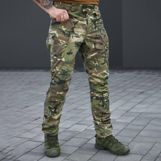 Мужские штаны "Stalker" рип-стоп с влагозащитной пропиткой мультикам размер 2XL - изображение 1