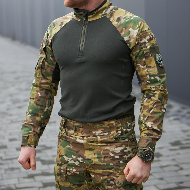 Чоловічий убакс Military ріп-стоп з липучками під шеврони мультикам розмір 3XL - зображення 1