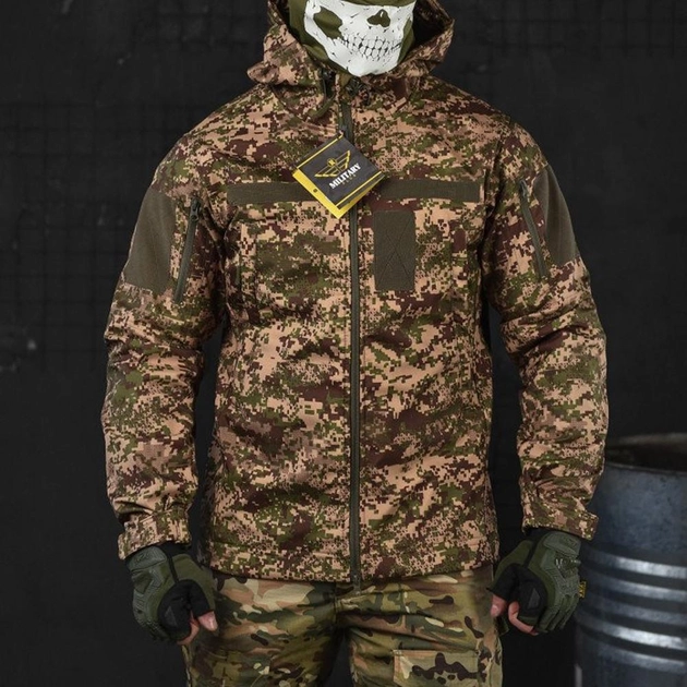 Демісезонна чоловіча куртка "Military plus" Softshell піксель розмір M - зображення 1