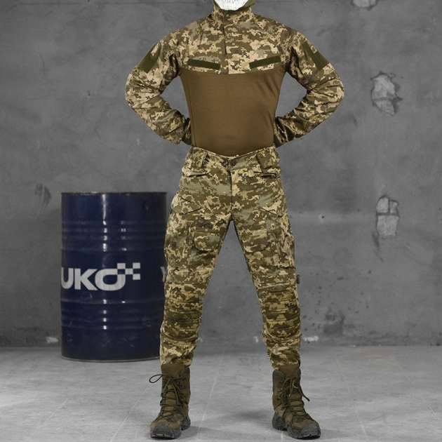 Мужской костюм "STRIKER" убакс + брюки рип-стоп с вставками Cordura 500D пиксель размер 3XL - изображение 1