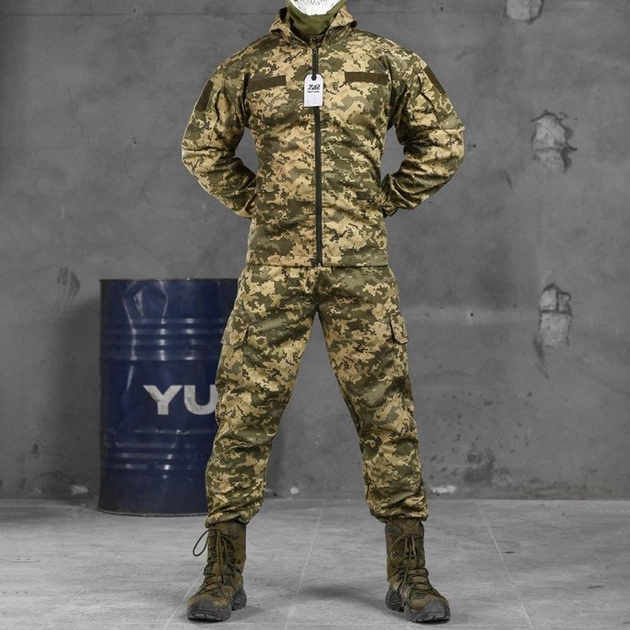 Мужская форма куртка + брюки "7.62 Tactical axiles" Rip-Stop пиксель размер XL - изображение 1