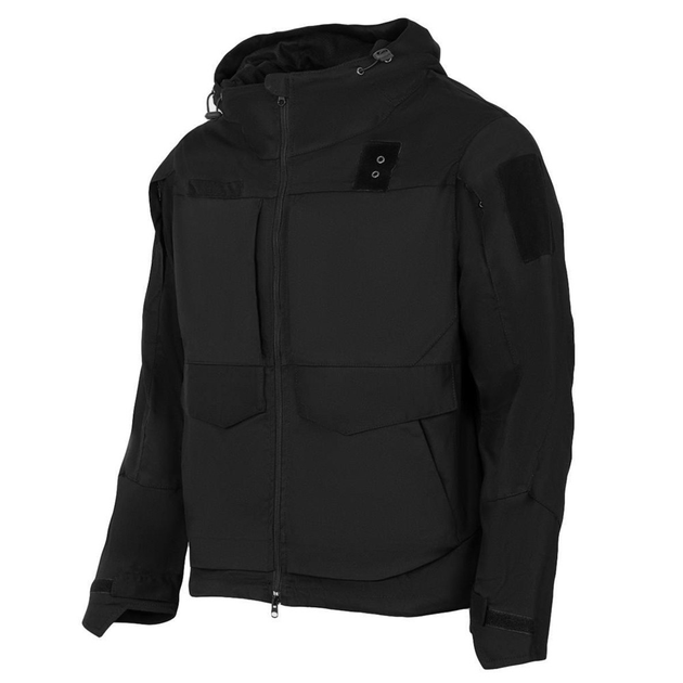 Демисезонная мужская куртка "Hunter" Canvas Streatch с сеточной подкладкой черная размер 3XL - изображение 1