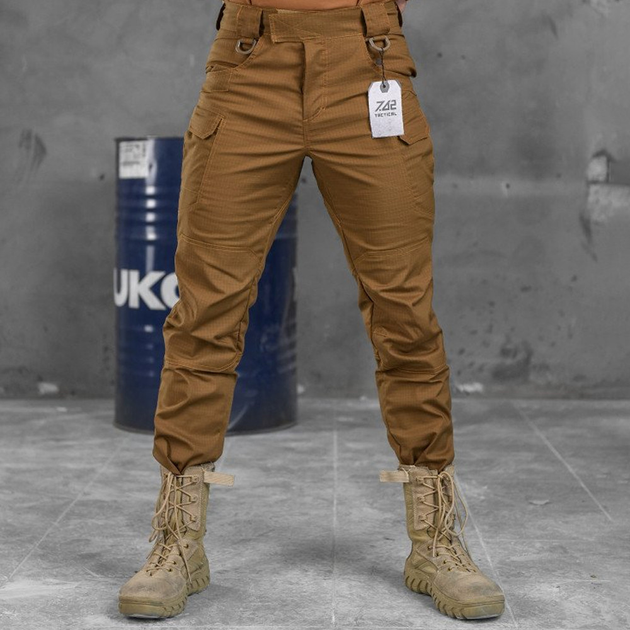 Чоловічі штани "Tactical 7.62" Rip-Stop з D-кільцями койот розмір S - зображення 1