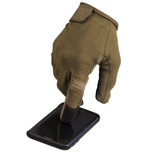 Сенсорні рукавиці MIL-TEC із накладкою Eva койот розмір S - зображення 2