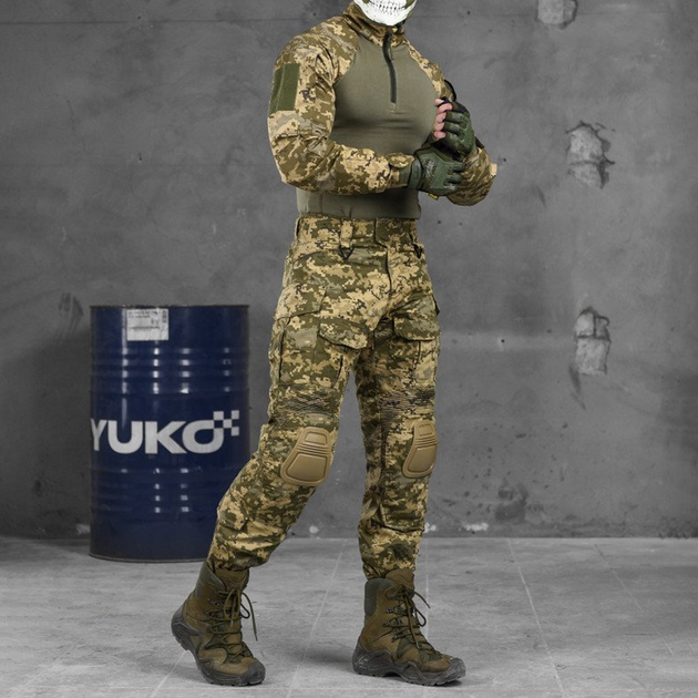 Мужской костюм Combat G3 рип-стоп Убакс + Брюки пиксель размер M - изображение 2