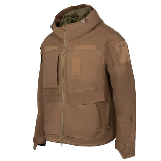 Демисезонная мужская куртка "Hunter" Canvas Streatch с сеточной подкладкой койот размер M - изображение 1