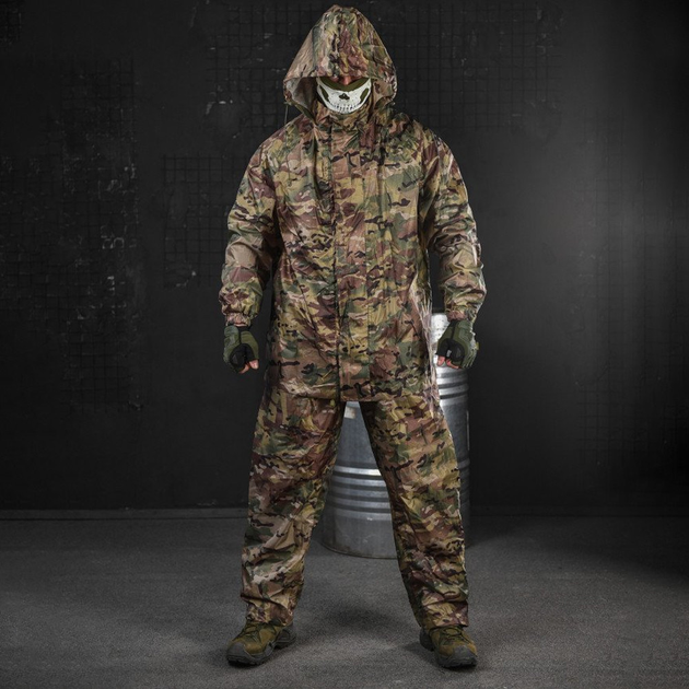 Чоловічий маскувальний костюм "GEN2" / Вологозахищена куртка з капюшоном + штани мультикам розмір 3XL - зображення 1