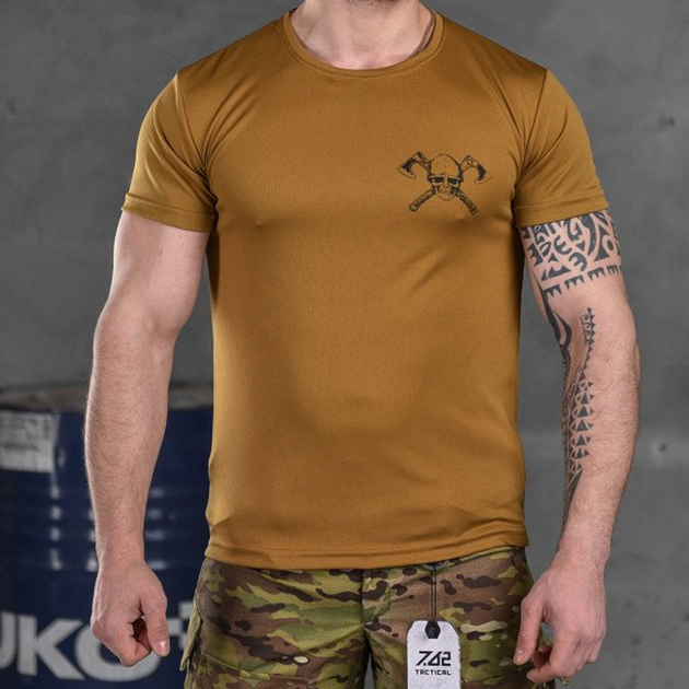 Потовідвідна чоловіча футболка Odin Coolmax Viking койот розмір 2XL - зображення 1