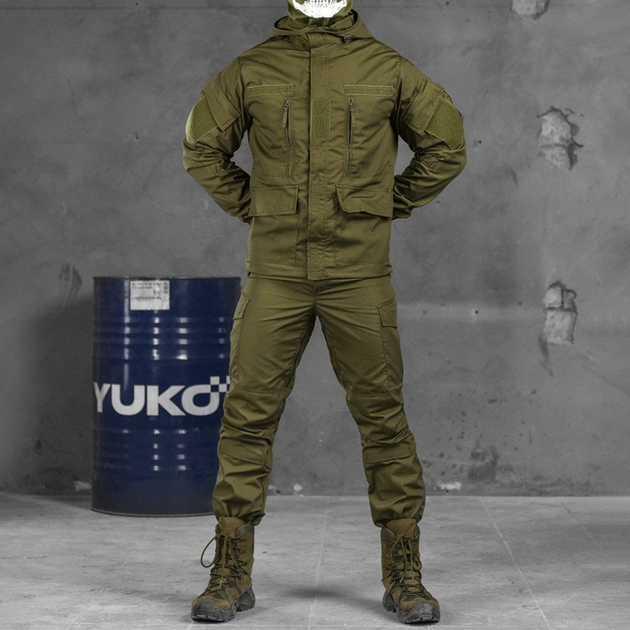 Чоловічий костюм Горка "Reincarnation" ріп-стоп куртка + штани олива розмір M - зображення 1